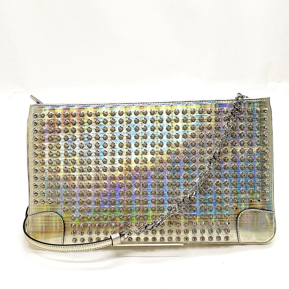 Christian Louboutin Shoulder Bag Gold Patent leather 479-042425